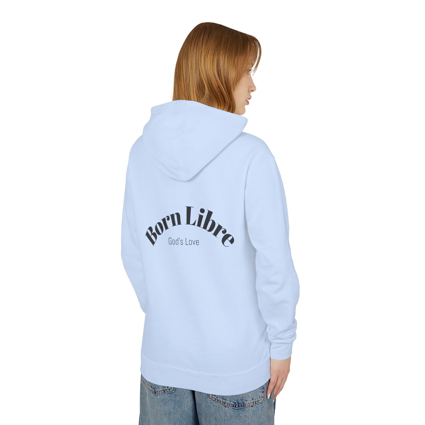Unisex Lightweight Hooded Sweatshirt (Born Libre)