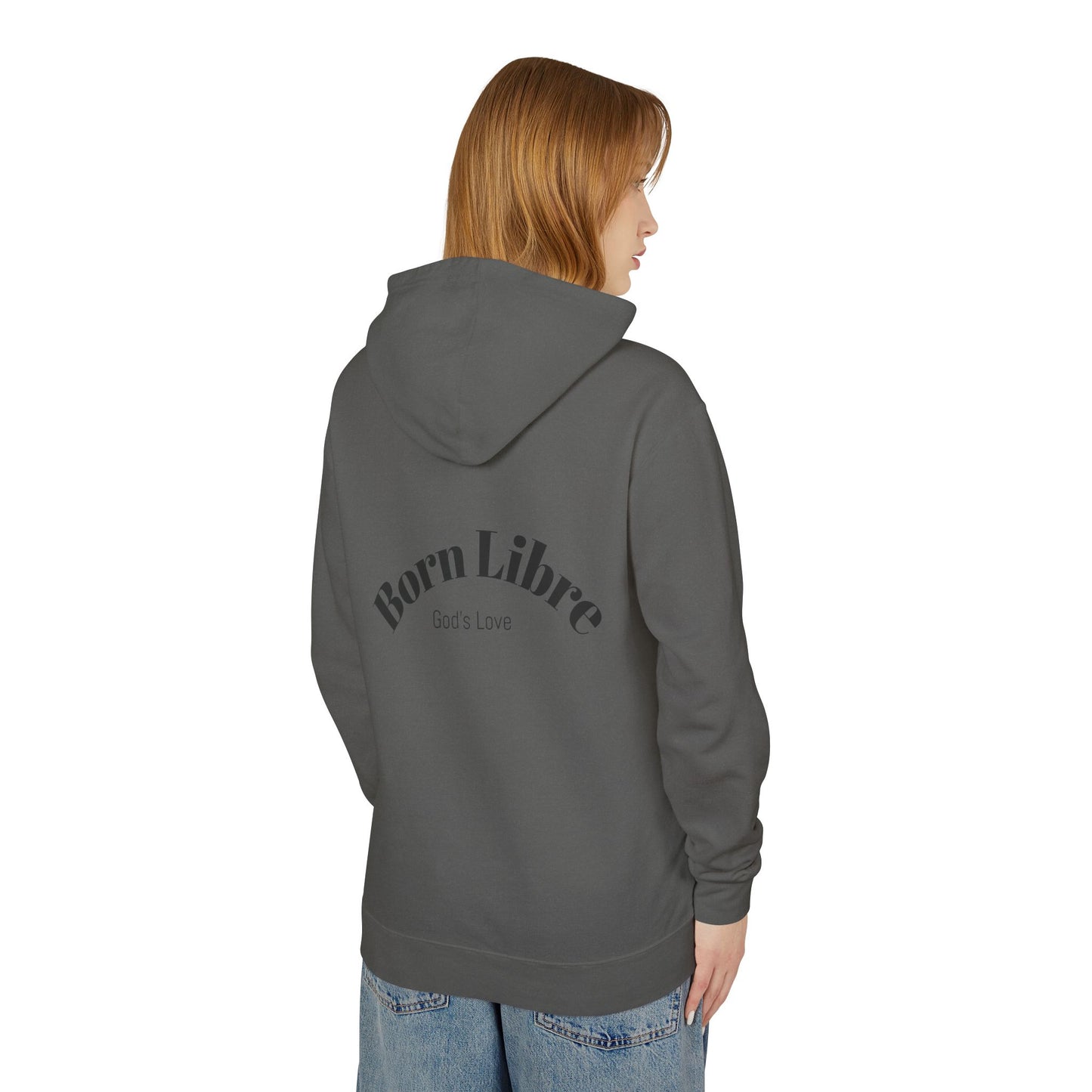 Unisex Lightweight Hooded Sweatshirt (Born Libre)