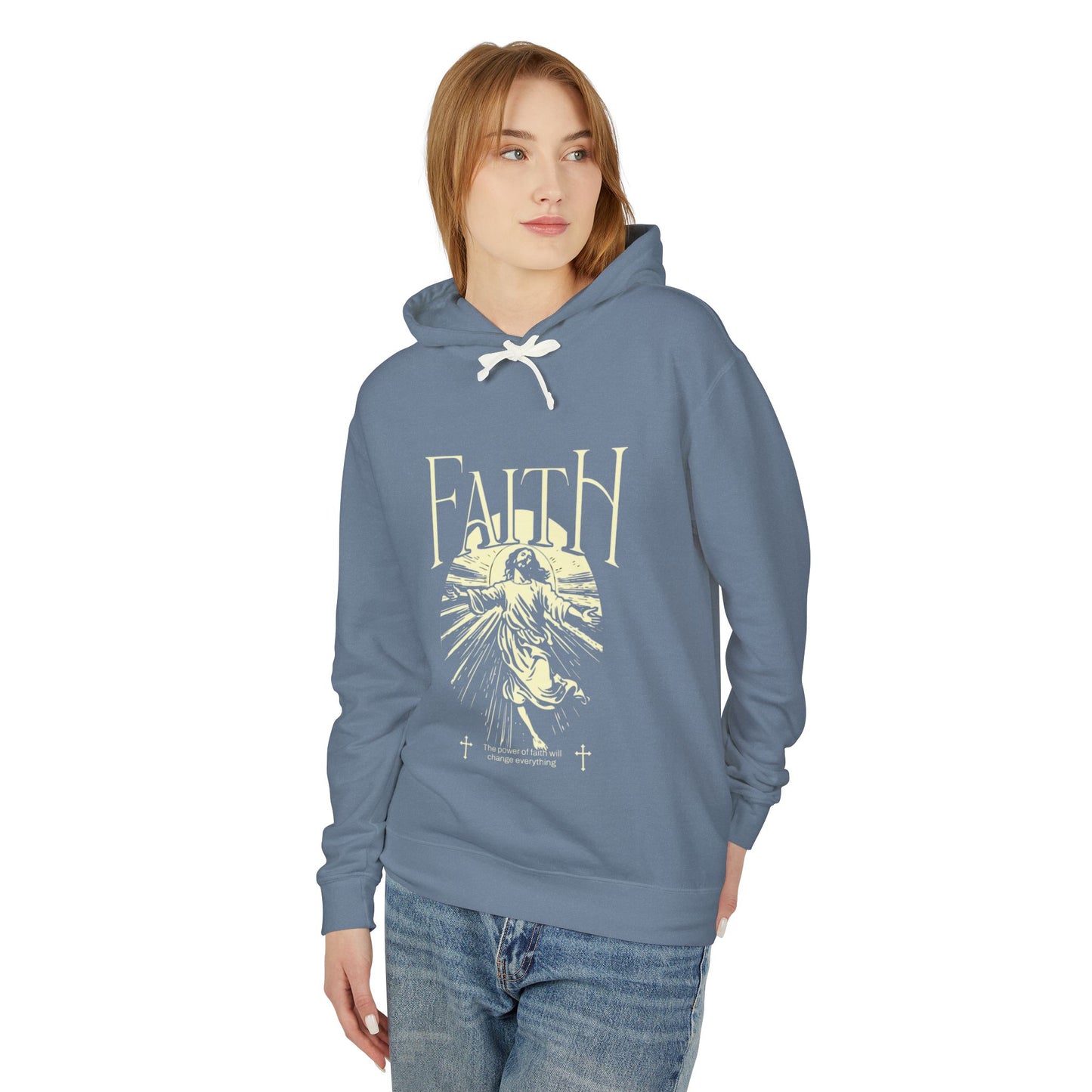 Unisex Lightweight Hooded Sweatshirt (Born Libre)
