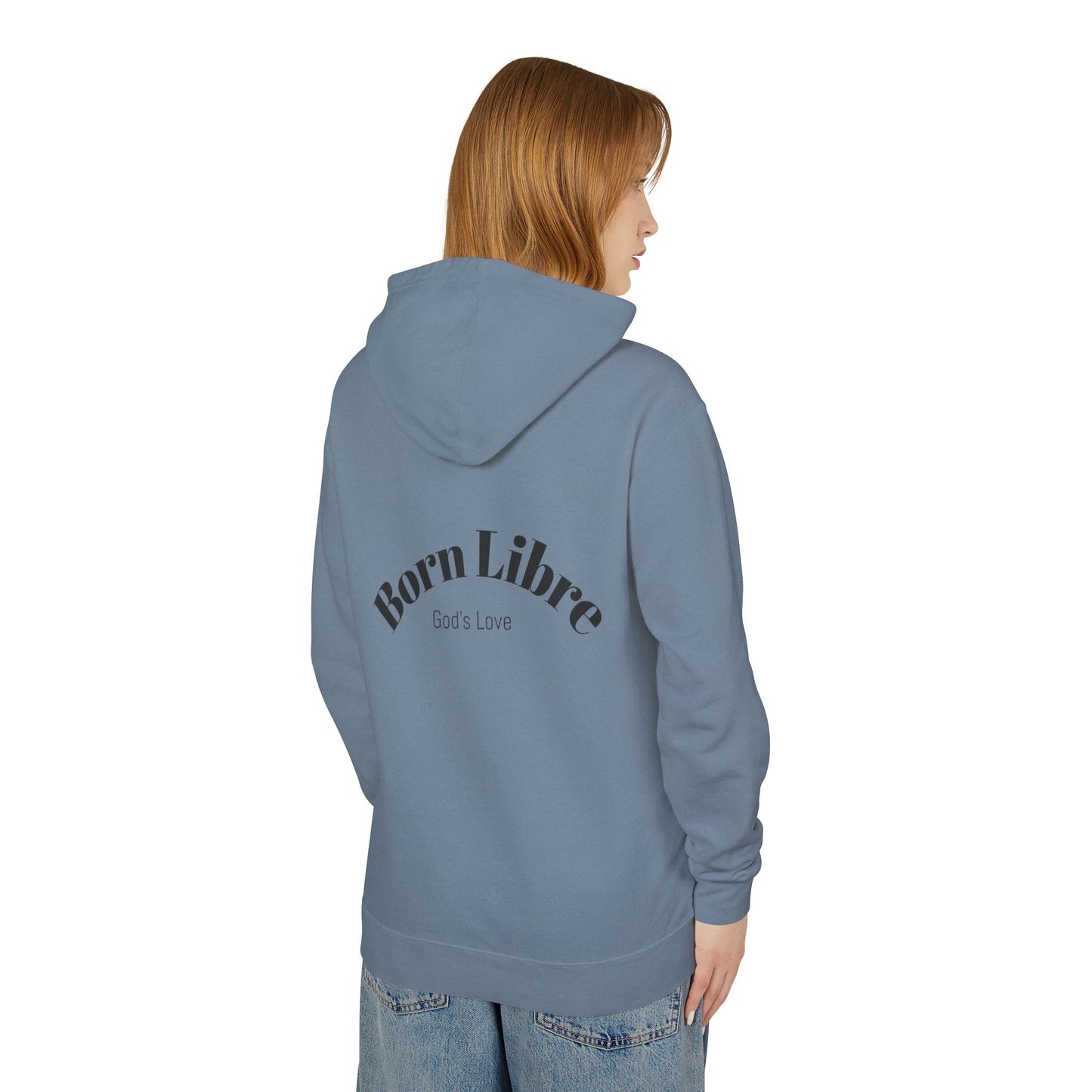 Unisex Lightweight Hooded Sweatshirt (Born Libre)