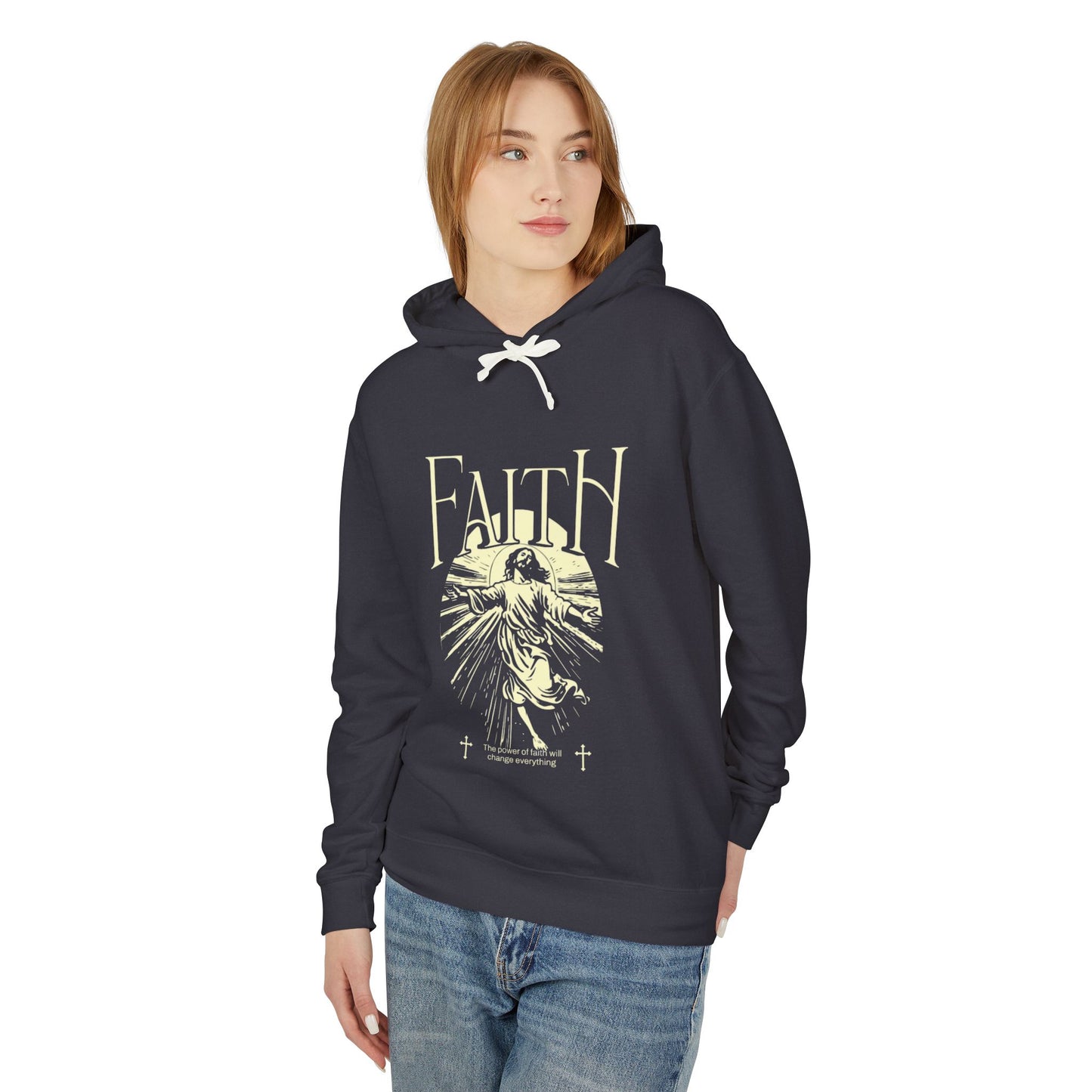 Unisex Lightweight Hooded Sweatshirt (Born Libre)