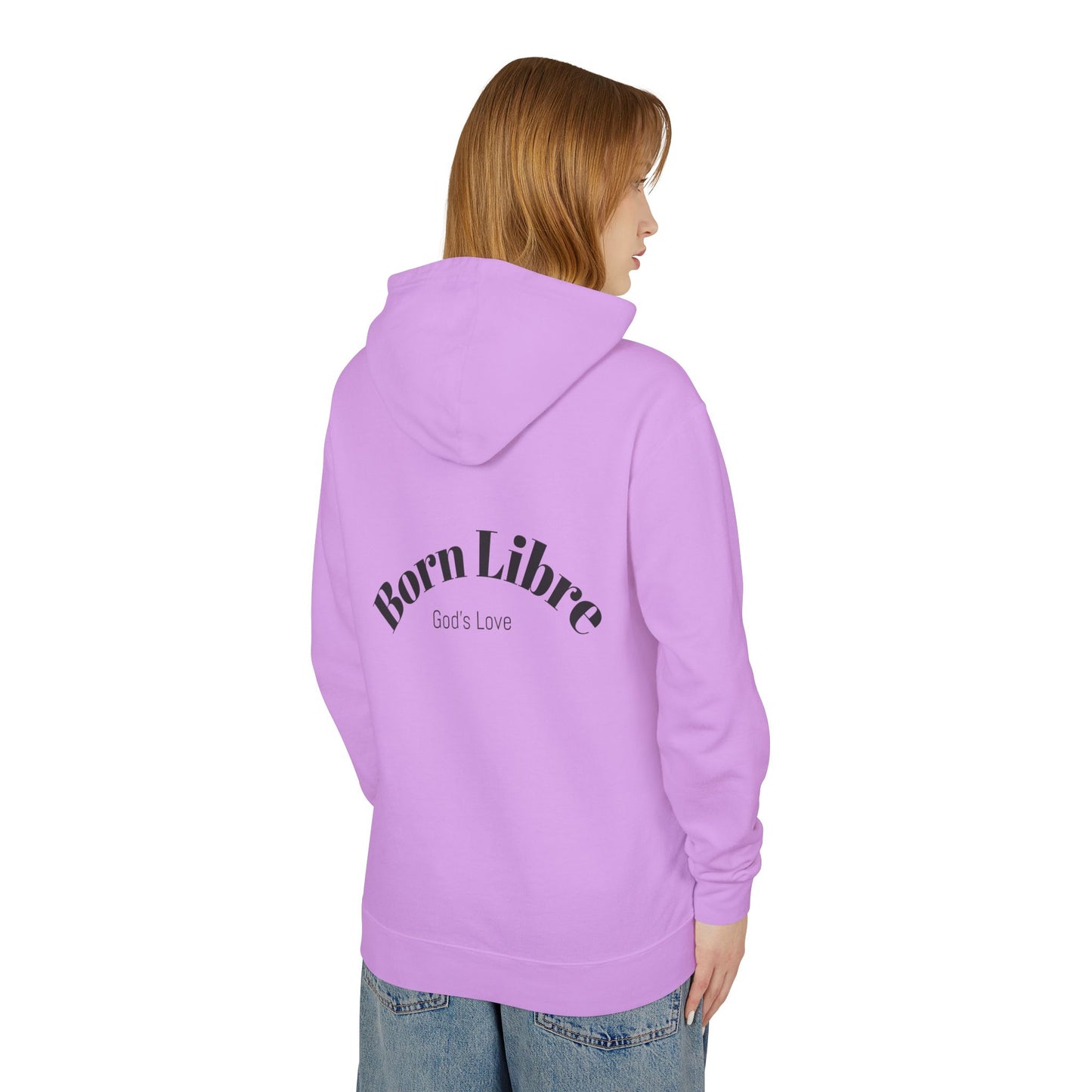 Unisex Lightweight Hooded Sweatshirt (Born Libre)