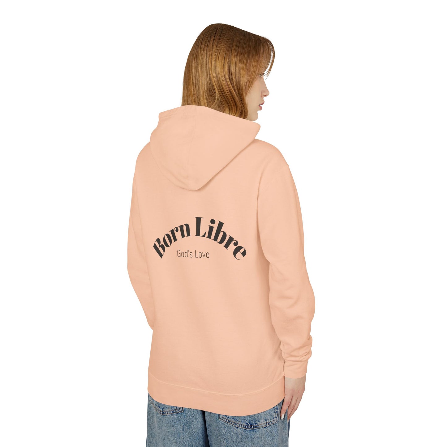 Unisex Lightweight Hooded Sweatshirt (Born Libre)