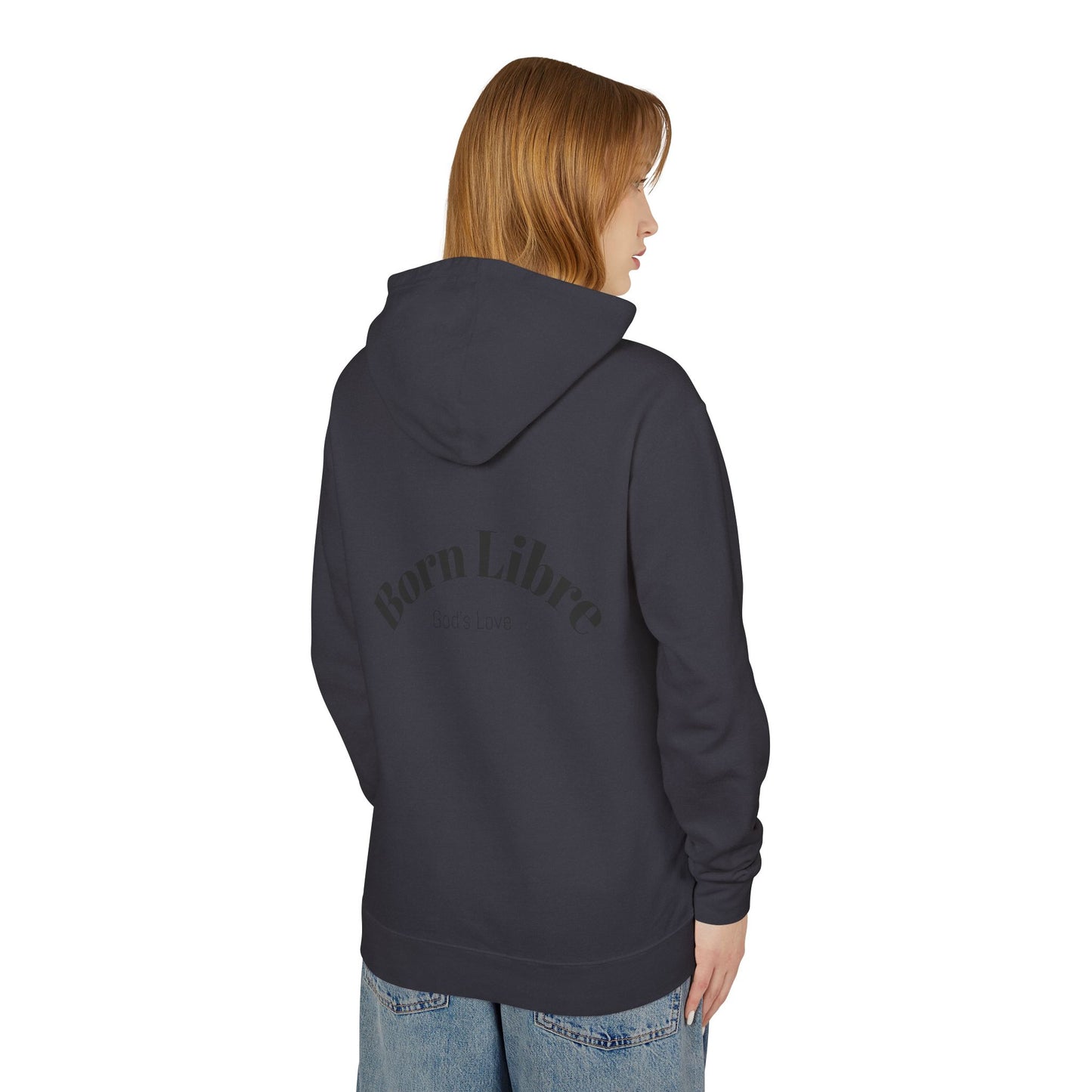 Unisex Lightweight Hooded Sweatshirt (Born Libre)